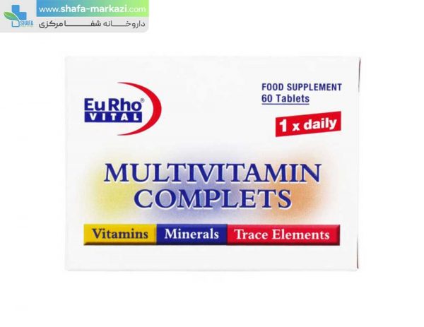قرص-مولتی-ویتامین-کامپلت-یورو-ویتال-60-عددی