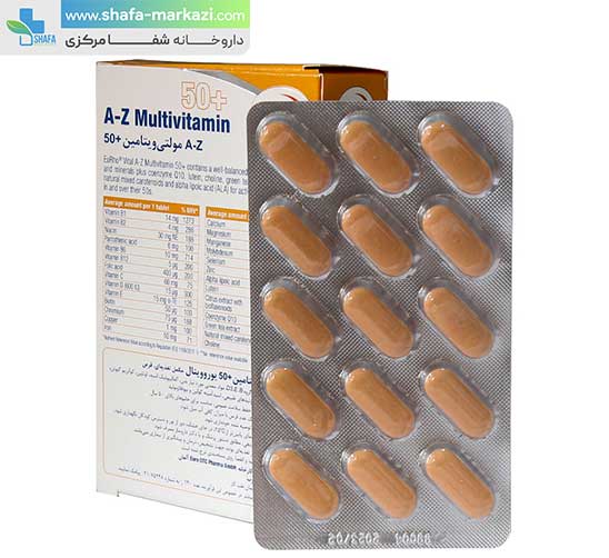 قرص-A-Z-مولتی-ویتامین-بالای-50-سال-بانوان-یورو-ویتال-1