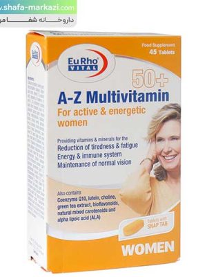 قرص-A-Z-مولتی-ویتامین-بالای-50-سال-بانوان-یورو-ویتال