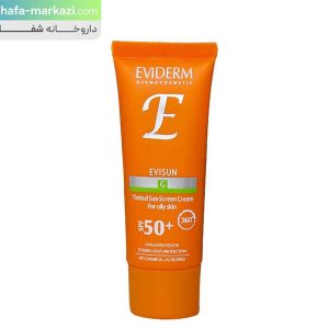 EVIDERM evisun SPF+50 sunscreen cream for oily skin